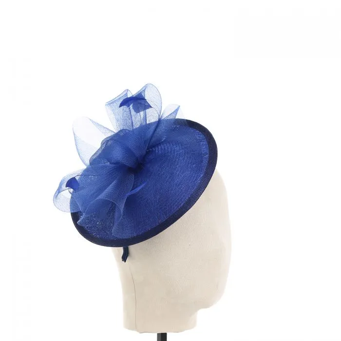 Blue Round Disc Hairband Fascinator