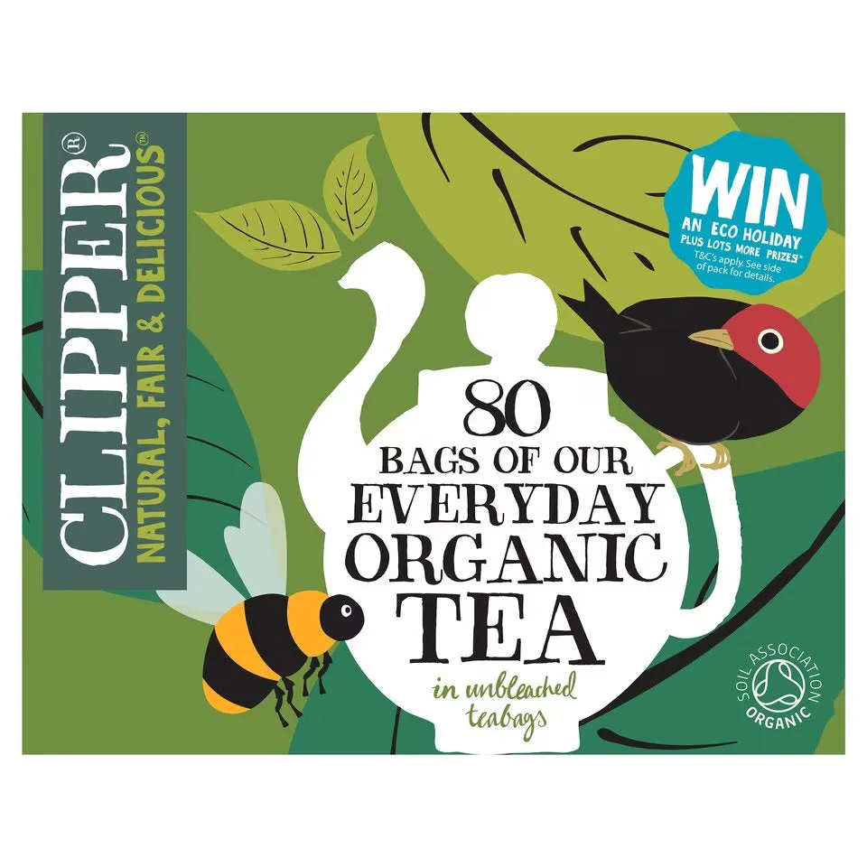 Clipper Everyday Organic Tea 80 Unbleached Bags