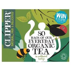 Clipper Everyday Organic Tea 80 Unbleached Bags