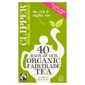 Clipper Fairtrade Everyday Organic Tea 40 Unbleached Bags