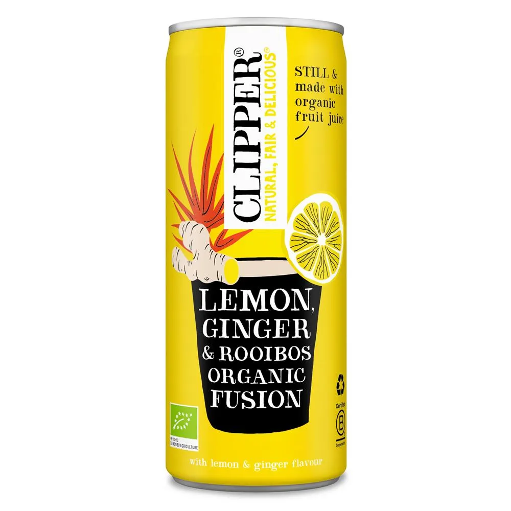 Clipper Lemon, Ginger & Rooibos Organic Fusion Iced Tea 250ml