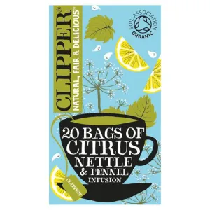 Clipper Organic Cleanse Citrus, Nettle & Fennel Tea 44g