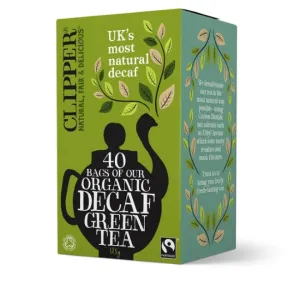 Clipper Organic Decaf Green Tea 40 Unbleached Bags