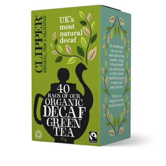Clipper Organic Decaf Green Tea 40 Unbleached Bags