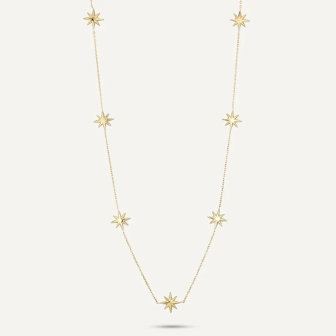 D& X London Vibes 18K Gold Plated Star Necklace