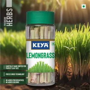 Keya Lemongrass | Seasoning for Meats, Soups, Sauces, and Vegetables | Rich in Antioxidants & Supports Digestion | No Artificial Flavours or Colours | 10g